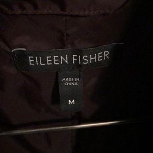 Eileen Fisher Fur Hooded Puffer Jacket.